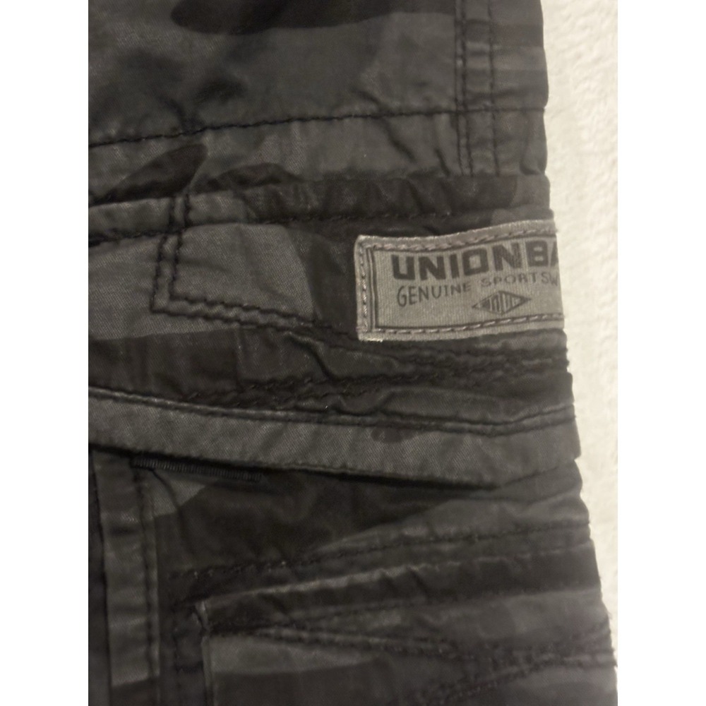NEW Union Bay Cargo Shorts Y2K Men's 32 Camo Gray Black Tactical Utility - Picture 3 of 15